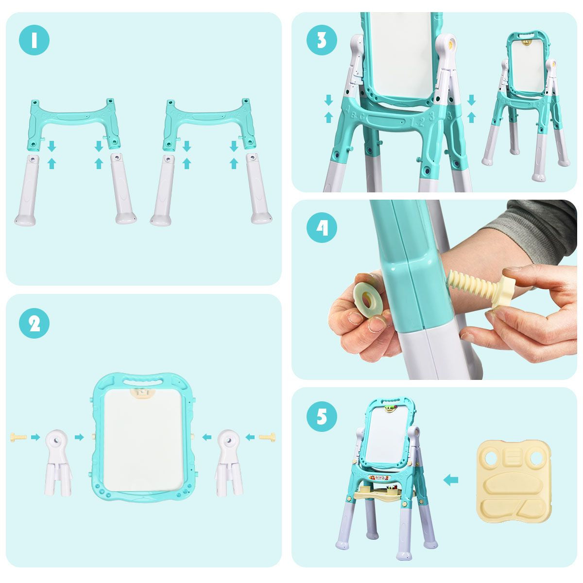 Double-Sided Magnetic Art Easel for Kids - Creative Painting Fun!