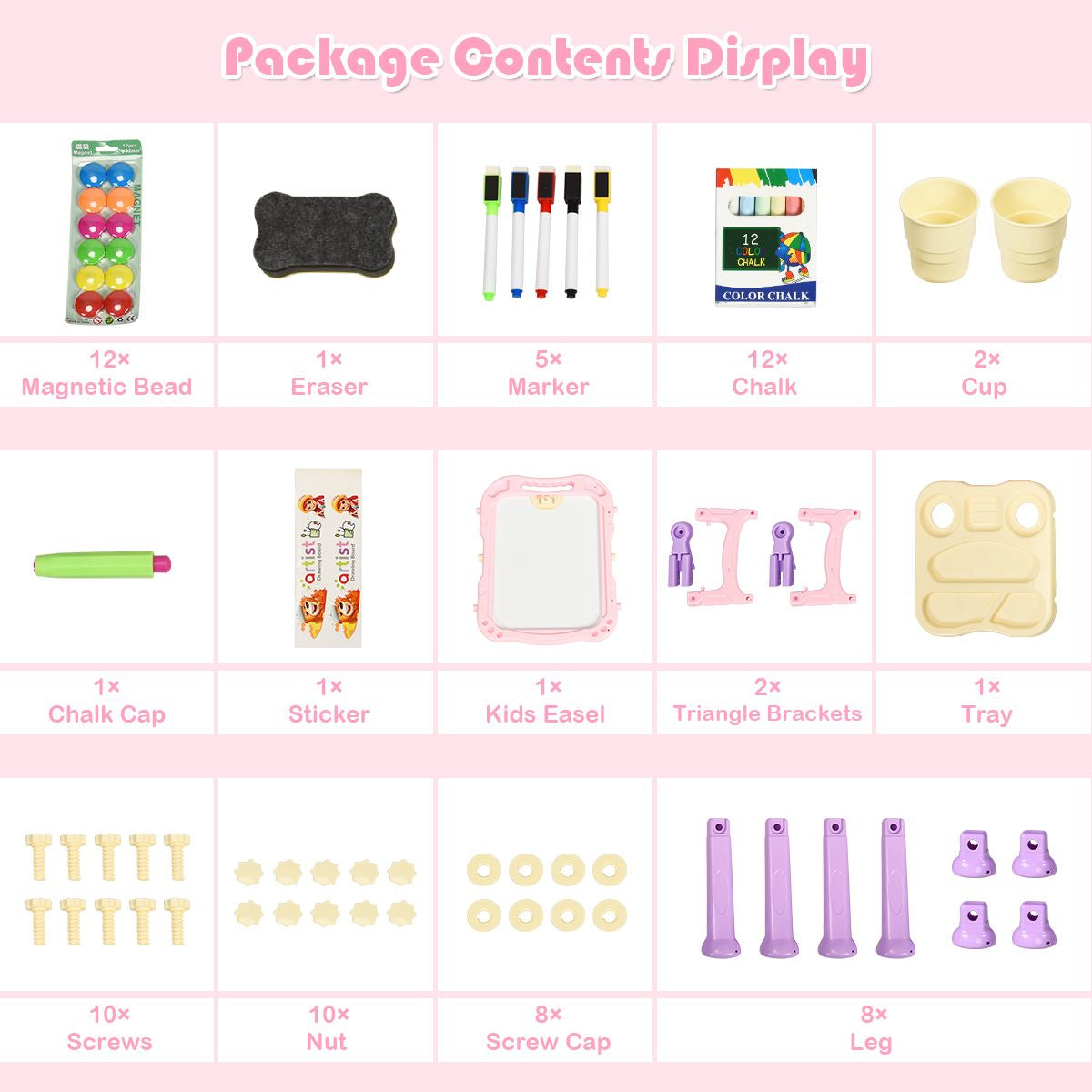 Double-Sided Magnetic Art Easel for Kids - Creative Painting Fun!