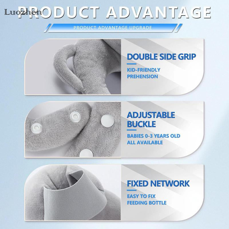 Ultimate Hands-Free Baby Feeding Pillow - Adjustable Nursing Cushion with Convenient Bottle Holder for Effortless Infant Feeding