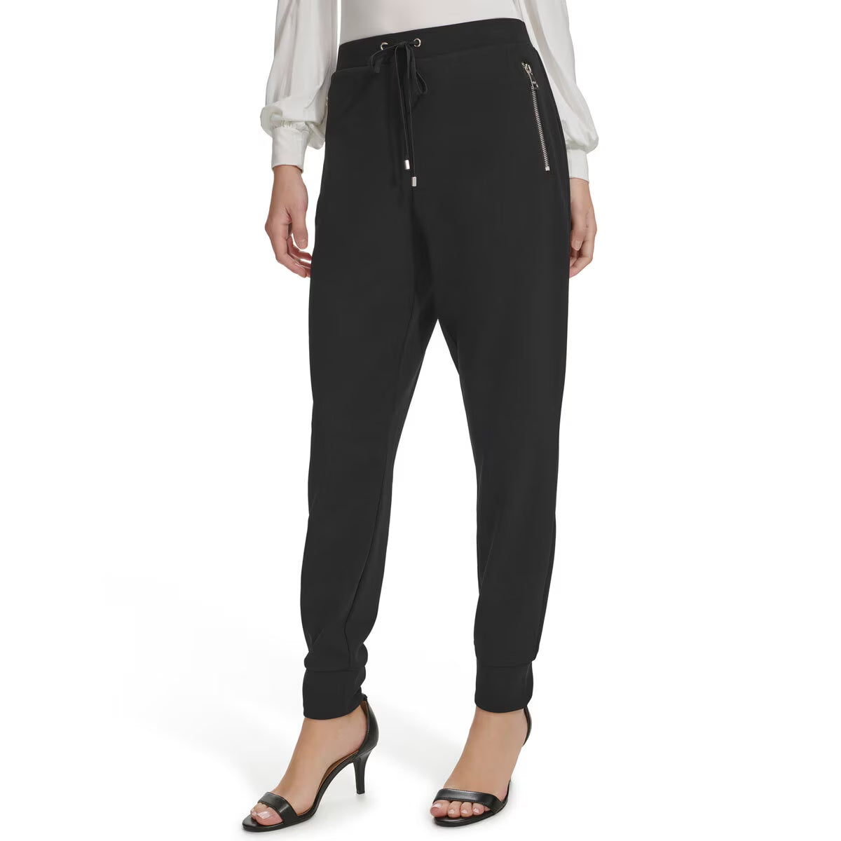 Chic Black Cuffed Pants for Women