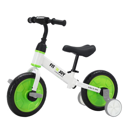UBRAVOO Fit 'N Joy 4-in-1 Beginner Balance Bike for Toddlers 2-4 - Perfect for Boys & Girls with Pedals and Training Wheels