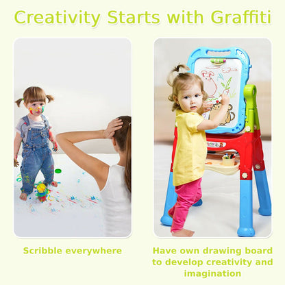 Double-Sided Magnetic Art Easel for Kids - Creative Painting Fun!