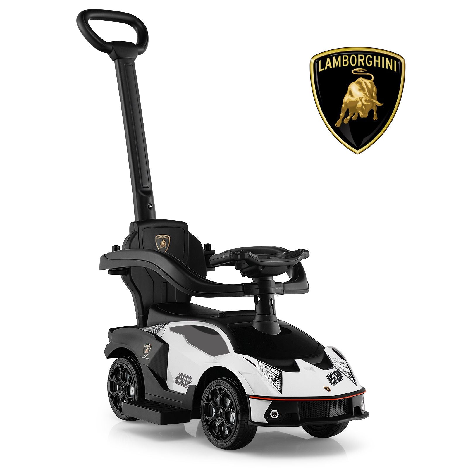 Kids Lamborghini Ride-On Car with Push Handle - Ultimate Fun for Little Racers!