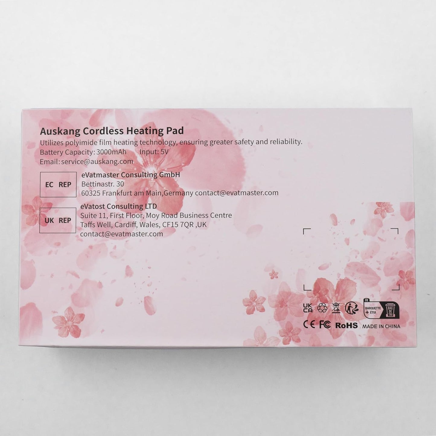 Cordless Rechargeable Heating Pad with 6 Heat Levels & Massage Modes - Perfect Relief for Period Cramps - Stylish Pink Gift for Women & Girls