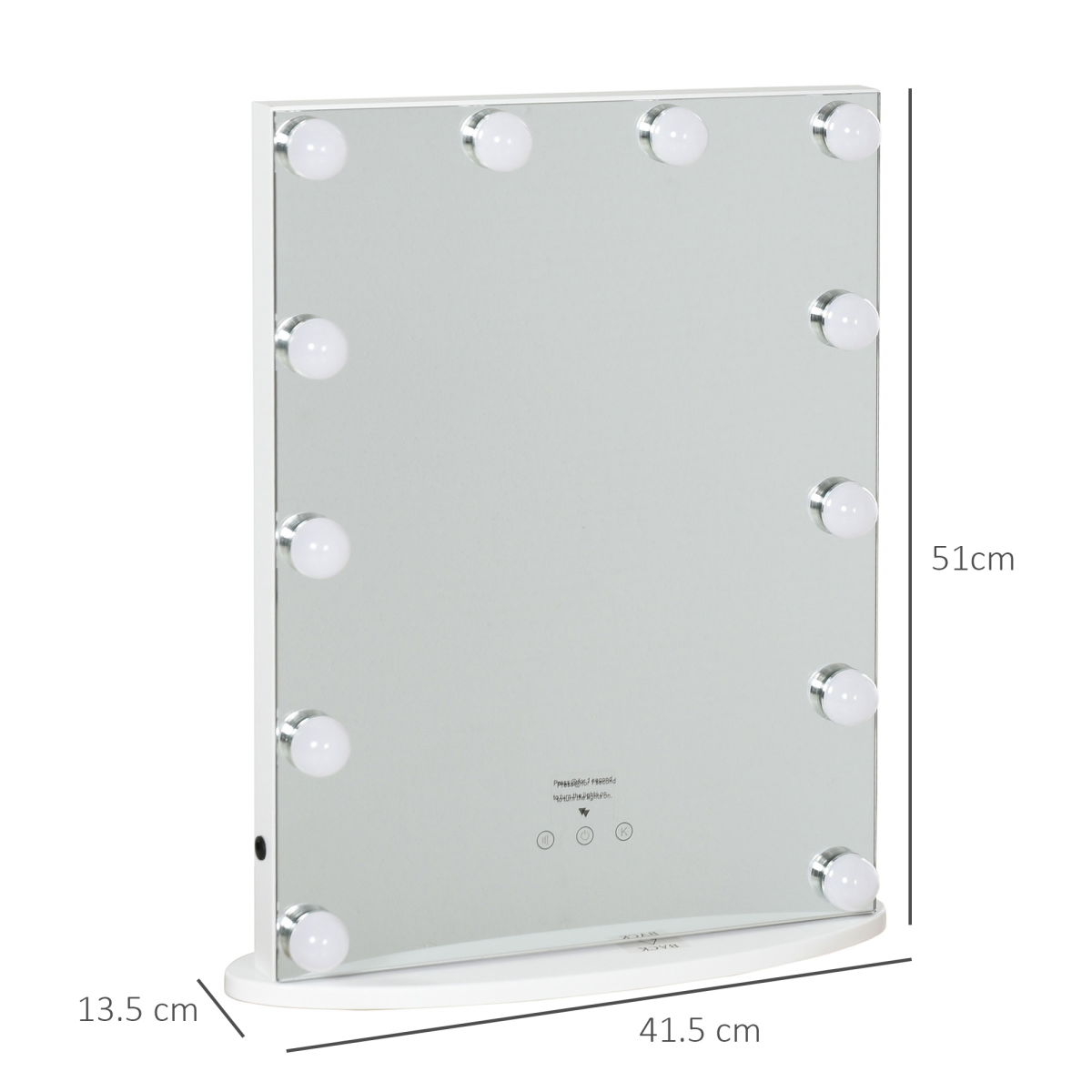 Hollywood Makeup Mirror with Led Light Dimmer Cosmetic Beauty Stage