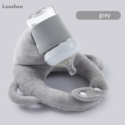 Ultimate Hands-Free Baby Feeding Pillow - Adjustable Nursing Cushion with Convenient Bottle Holder for Effortless Infant Feeding