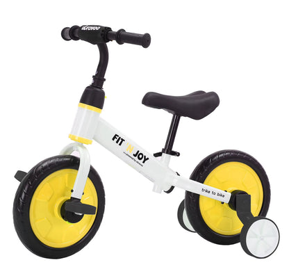 UBRAVOO Fit 'N Joy 4-in-1 Beginner Balance Bike for Toddlers 2-4 - Perfect for Boys & Girls with Pedals and Training Wheels