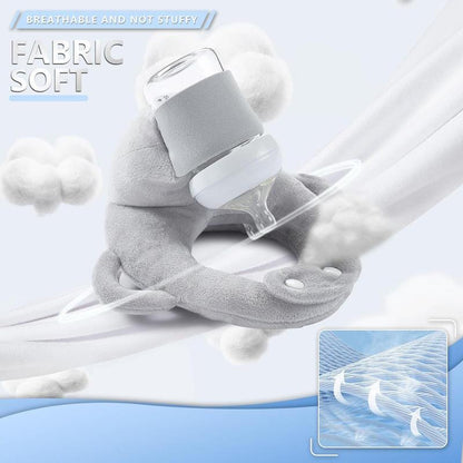 Ultimate Hands-Free Baby Feeding Pillow - Adjustable Nursing Cushion with Convenient Bottle Holder for Effortless Infant Feeding