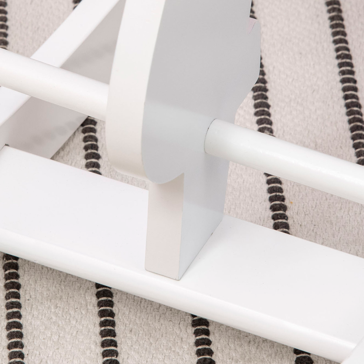 Kids Wooden Ride On Toy, Rocking Horse w/ Handlebar, Foot Pedal, Pink