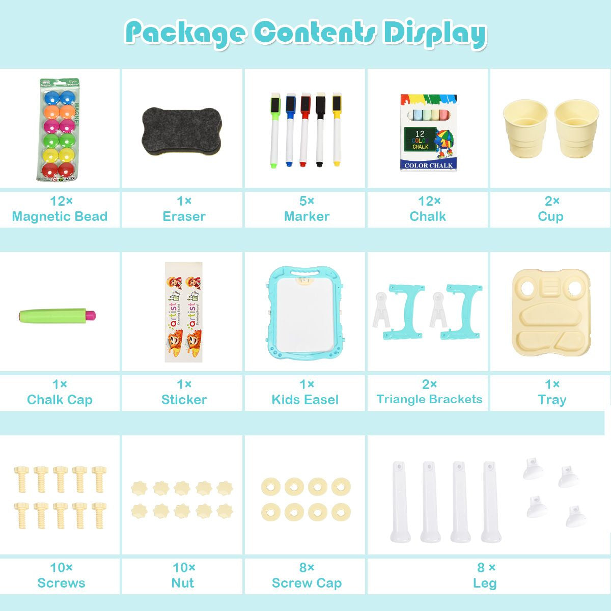 Double-Sided Magnetic Art Easel for Kids - Creative Painting Fun!