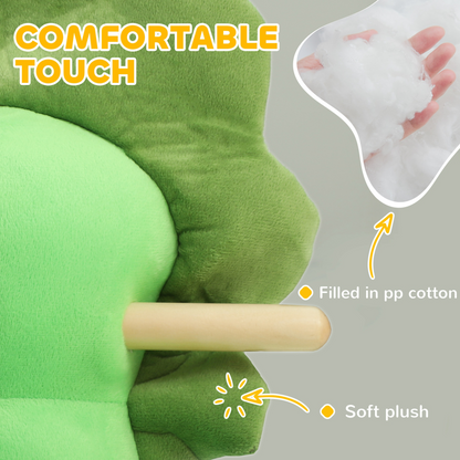 AIYAPLAY Rocking Horse Dinosaur Design Baby Rocker with Animal Sound, Green