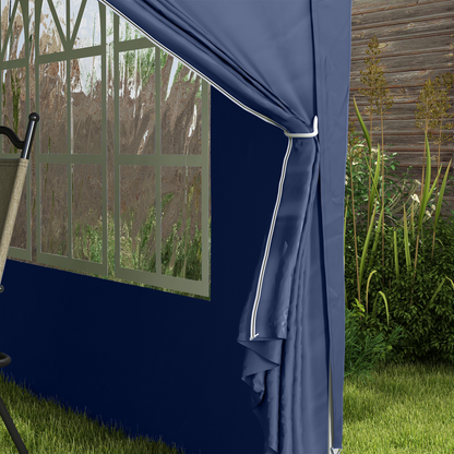 3mx3m Pop Up Gazebo Party Tent Canopy Marquee with Storage Bag Blue