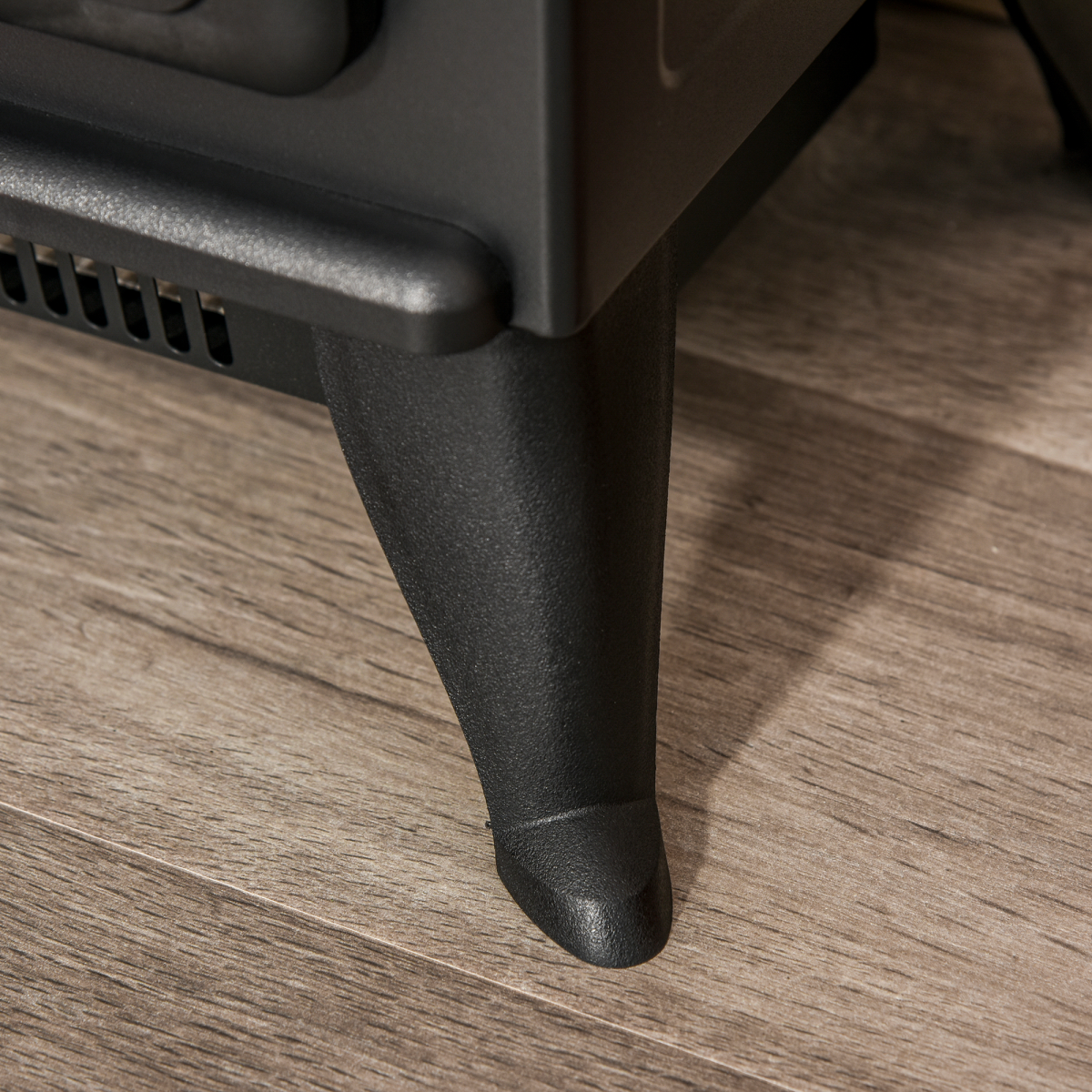 Electric Fire Place 1850W Heater Wood Burning Effect Flame Portable Black