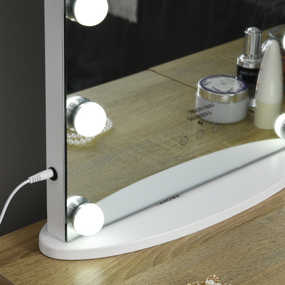 Hollywood Makeup Mirror with Led Light Dimmer Cosmetic Beauty Stage