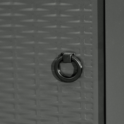 Square Propane Gas Fire Pit Table Rattan Smokeless Patio Heater Lava Rocks & Lid