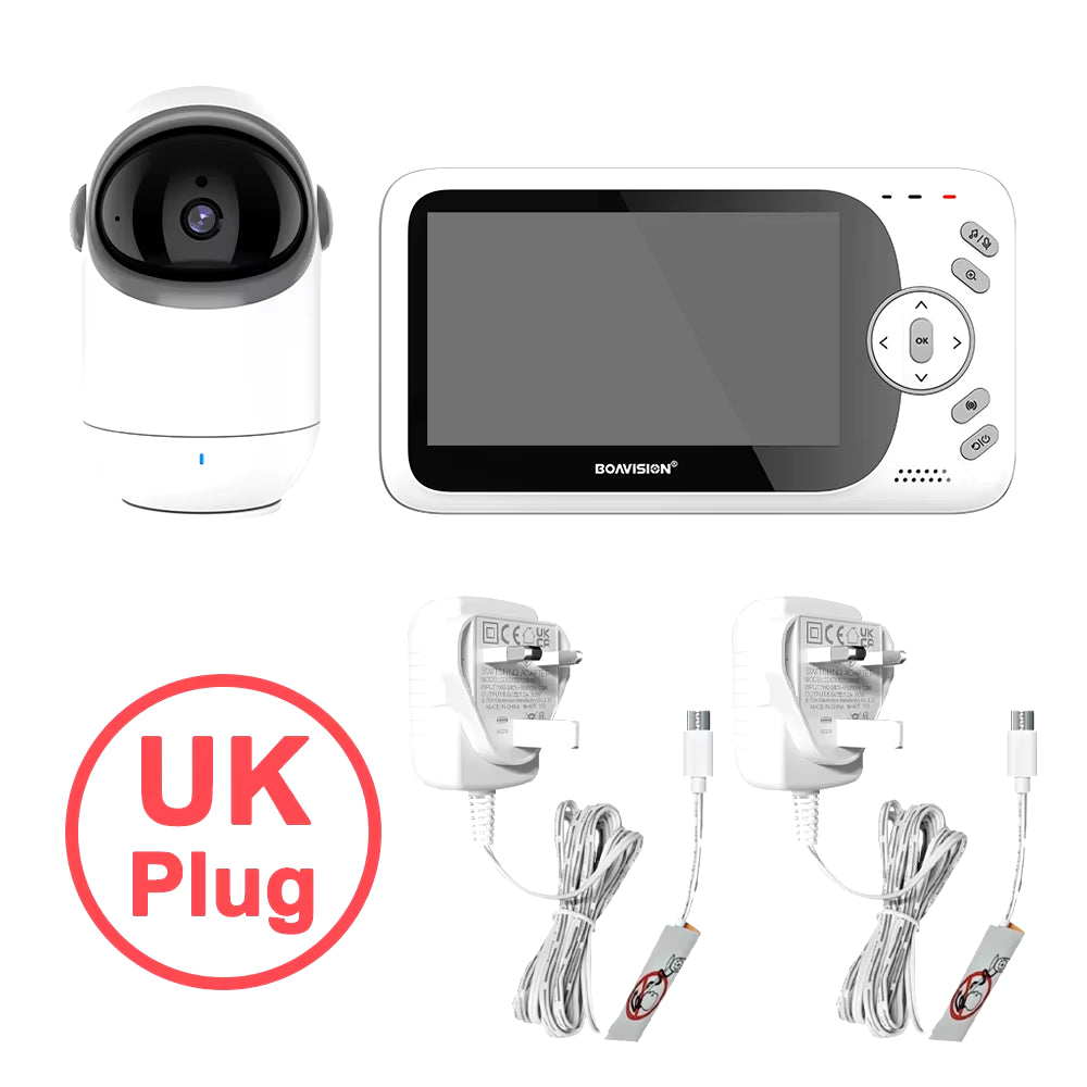 Ultimate 4.3 Inch Video Baby Monitor with Pan-Tilt Camera, Two-Way Audio & Night Vision - VB801
