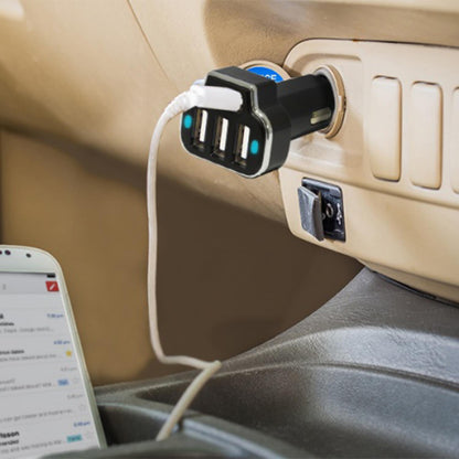 Aquarius PowerUp 4-Port USB Power Dash Car Charger Black