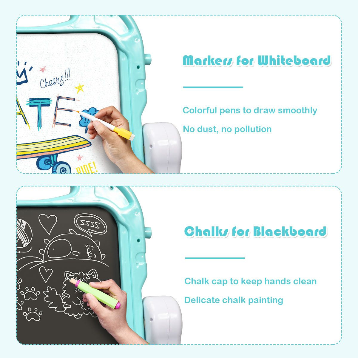 Double-Sided Magnetic Art Easel for Kids - Creative Painting Fun!