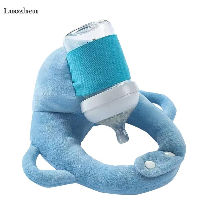 Ultimate Hands-Free Baby Feeding Pillow - Adjustable Nursing Cushion with Convenient Bottle Holder for Effortless Infant Feeding