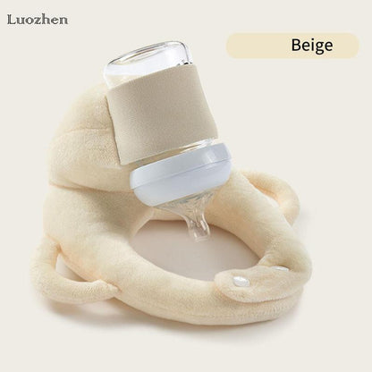 Ultimate Hands-Free Baby Feeding Pillow - Adjustable Nursing Cushion with Convenient Bottle Holder for Effortless Infant Feeding