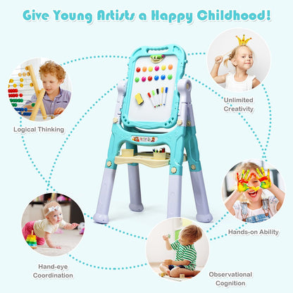 Double-Sided Magnetic Art Easel for Kids - Creative Painting Fun!