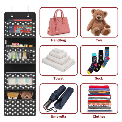 VINSANI 4TIER BLACK HANGING ORGANISER 1010278