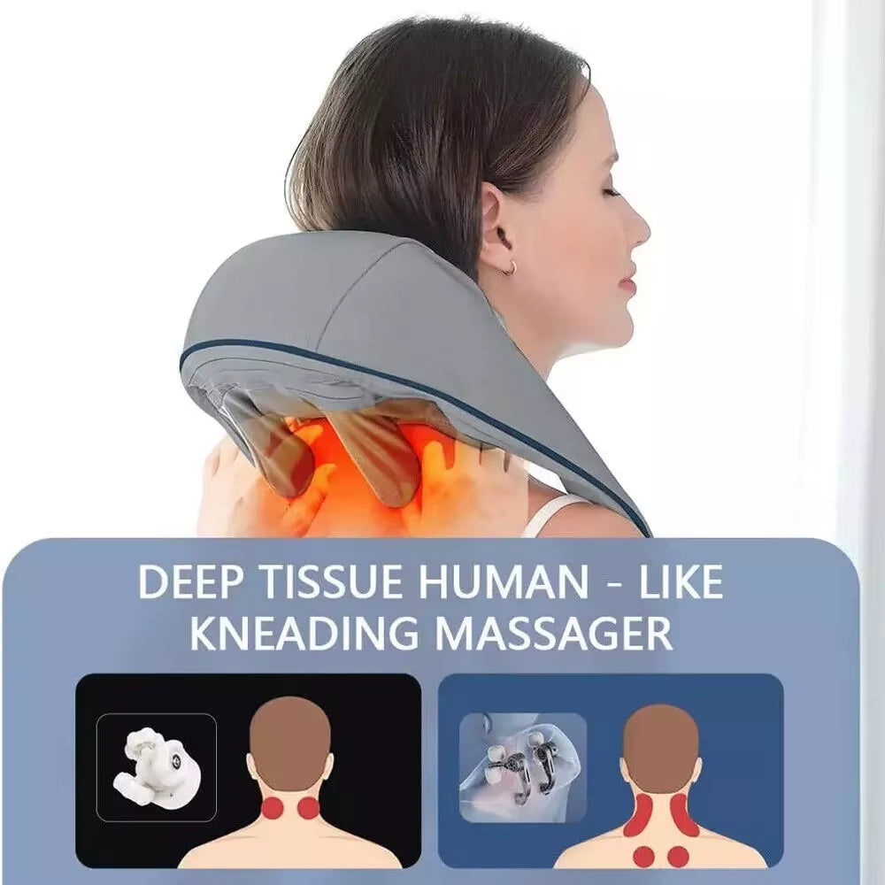 Ultimate Shiatsu Neck and Shoulder Massager with Heat - Perfect Relaxation Gift!