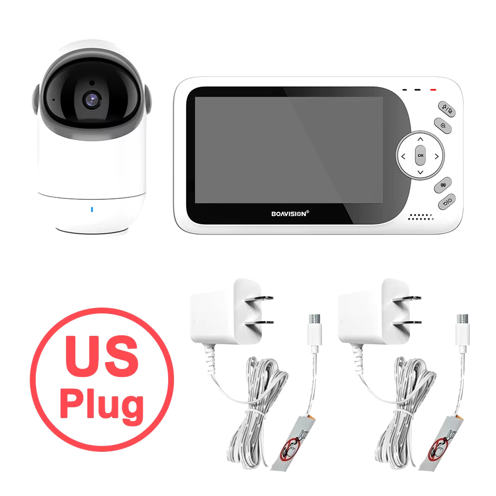 Ultimate 4.3 Inch Video Baby Monitor with Pan-Tilt Camera, Two-Way Audio & Night Vision - VB801