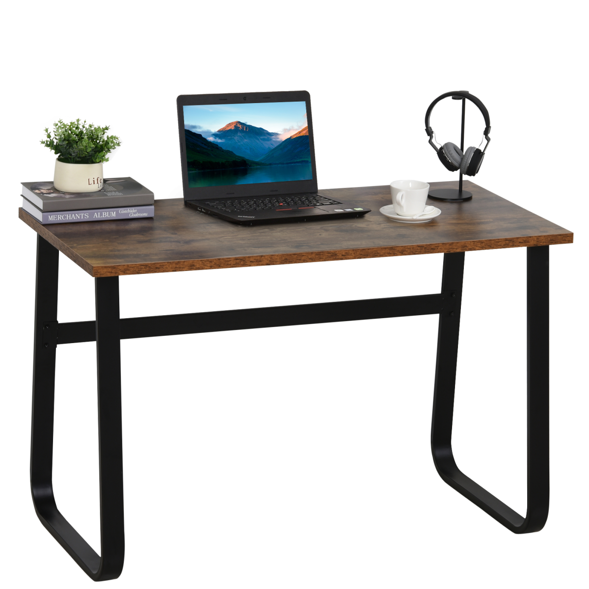 Writing Desk Workstation Center Laptop Table Industrial Design